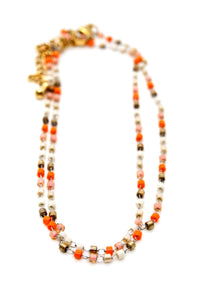 Miyuki Seed Bead Tiny Chain Necklace -Mini Collection-