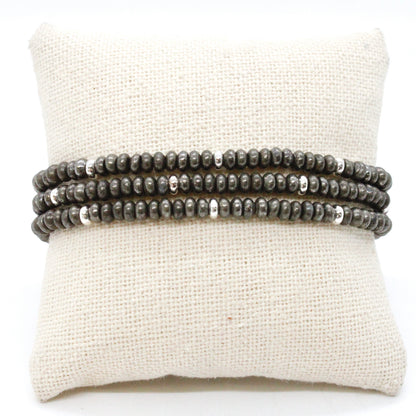 Pyrite + Silver Bracelet Bundle