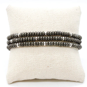 Pyrite + Silver Bracelet Bundle