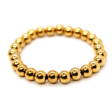 Load image into Gallery viewer, Plain and Classy Gold Stretch Bracelet - B4-031G
