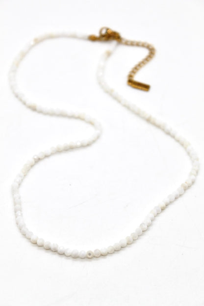 Short Pearl Oysters Simple Stone Necklace - N9-200PO