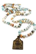 Load image into Gallery viewer, Thai Buddha Amulet Hand Knotted Stone Necklace -Buddha Collection-
