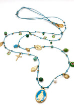 Load image into Gallery viewer, Long Religious Saint and Charm Necklace - N2-2619
