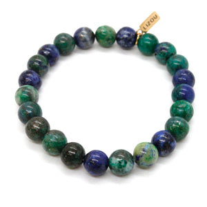 Azuite Jasper 8mm Stretch Bracelet -Stone Collection-