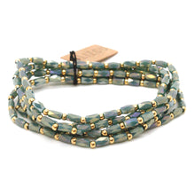 Load image into Gallery viewer, Glass and Gold Stackable Faceted Bracelet -French Flair Collection-
