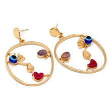 Load image into Gallery viewer, Artsy Museum Style Face Earrings - E4-351
