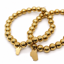 Load image into Gallery viewer, Lake Tahoe Pair of Gold Stretch Bracelets - BT-002
