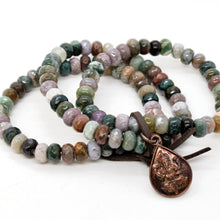 Load image into Gallery viewer, Indian Agate Buddha Charm Bracelet -Buddha Collection-
