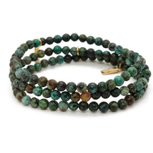 Load image into Gallery viewer, African Turquoise 4mm Stretch Bracelet -Stone Collection-
