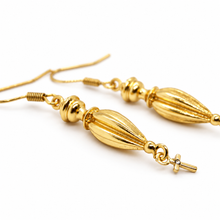 Load image into Gallery viewer, Elegant Gold Teardrop Earrings - E4-432
