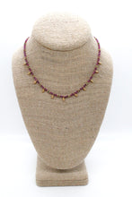 Load image into Gallery viewer, Short Mini Charm Purple Tourmaline Necklace - N2-2611T
