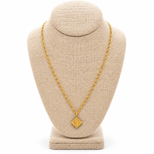 Load image into Gallery viewer, Short Gold Chain Delicate French Religious Medal Necklace- FMN29
