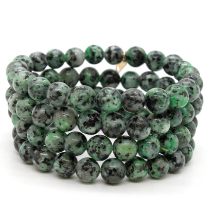 African Pine 8mm Stretch Bracelet -Stone Collection-