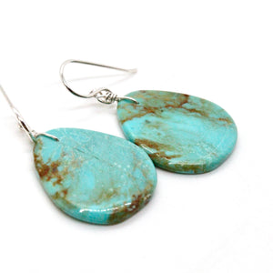 Small Turquoise Navajo American Indian Earrings