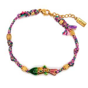 Colorful Enamel Fish Rainbow Bracelet - B4-016