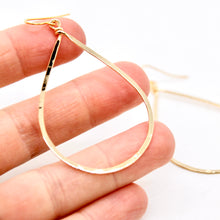 Load image into Gallery viewer, Simple Large Gold Drop Earrings - E1-005
