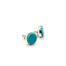 Load image into Gallery viewer, Genuine American Indian Turquoise Navajo Stud Earrings
