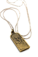 Load image into Gallery viewer, Buddha Necklace 16 - Reversible African Beads - One of a Kind -
