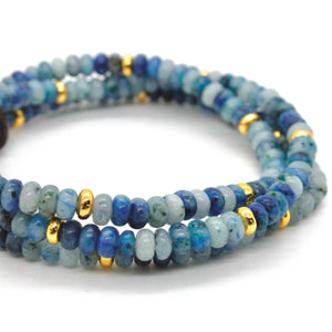 Blue Line Jasper + Gold Bracelet Bundle