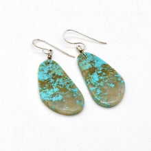 Load image into Gallery viewer, Small Turquoise Navajo American Indian Earrings
