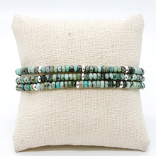 Load image into Gallery viewer, African Turquoise + Silver Bracelet Bundle
