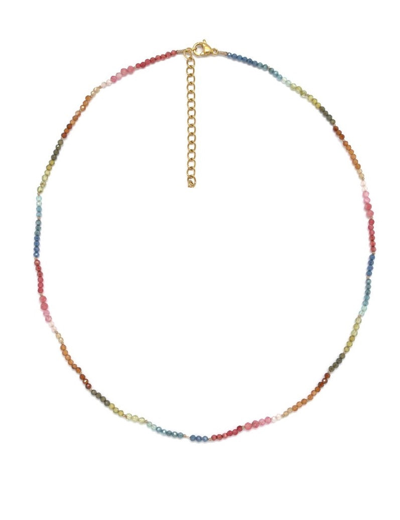 Rainbow Agate Delicate SIngle Necklace- N2-2658