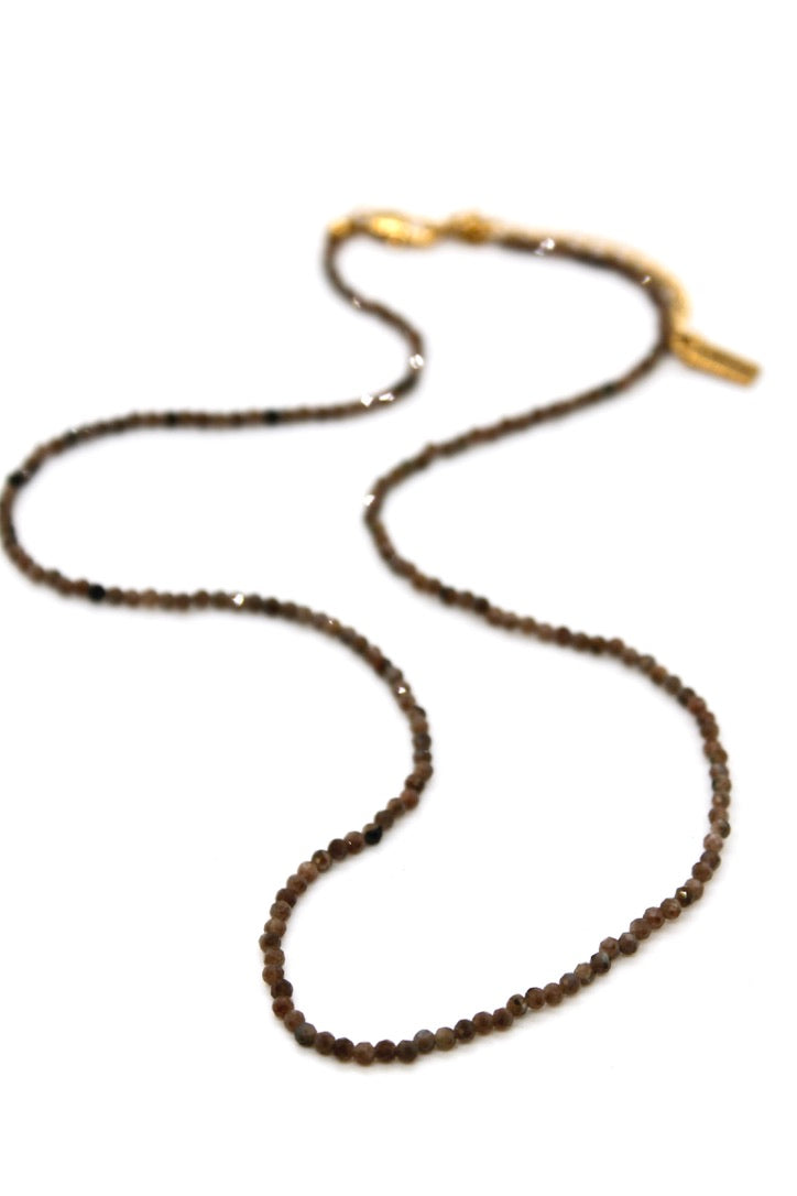 Short Labradorite Stone Necklace - N9-200CLB