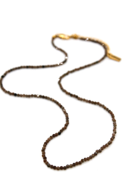 Short Labradorite Stone Necklace - N9-200CLB