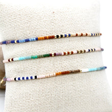 Load image into Gallery viewer, Bundle of Three Subtle Seed Bead Bracelets - B8-039
