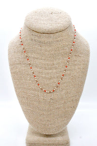 Miyuki Seed Bead Tiny Chain Necklace -Mini Collection-