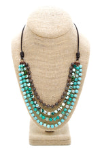 Load image into Gallery viewer, Semi Precious Stone Multi Strand Short Necklace - NLS-M18

