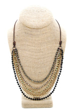 Load image into Gallery viewer, Semi Precious Stone Multi Strand Short Necklace - NLS-Nova

