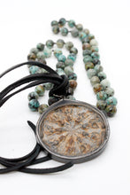 Load image into Gallery viewer, Buddha Necklace 80 - Large African Turquoise Buddha Necklace - One of a Kind -
