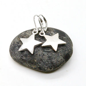 Silver Star Small Earrings