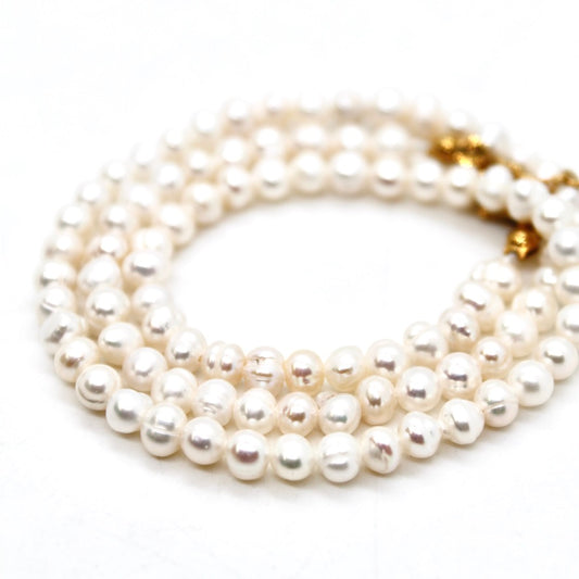 Short Freshwater Pearl Stone Necklace - N9-200FW1