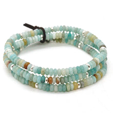 Load image into Gallery viewer, Amazonite + Silver Bracelet Bundle
