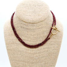 Load image into Gallery viewer, Luxury Faceted Long Garnet Necklace or Bracelet - N9-301
