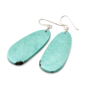 Turquoise Stone Navajo American Indian Earrings