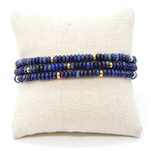 Load image into Gallery viewer, Lapis Lazuli + Gold Bracelet Bundle
