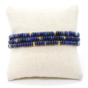 Lapis Lazuli + Gold Bracelet Bundle