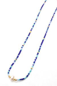 Freshwater Pearl and Miyuki Seed Bead Necklace N8-022 -Seeds Collection-