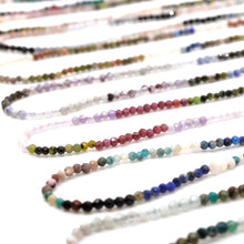 Load image into Gallery viewer, Delicate and Dainty Faceted Stone Short Necklace -E-
