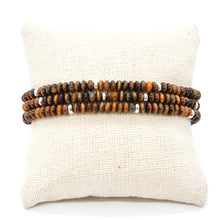 Load image into Gallery viewer, Tiger&#39;s Eye + Silver Bracelet Bundle
