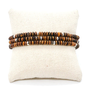 Tiger's Eye + Silver Bracelet Bundle