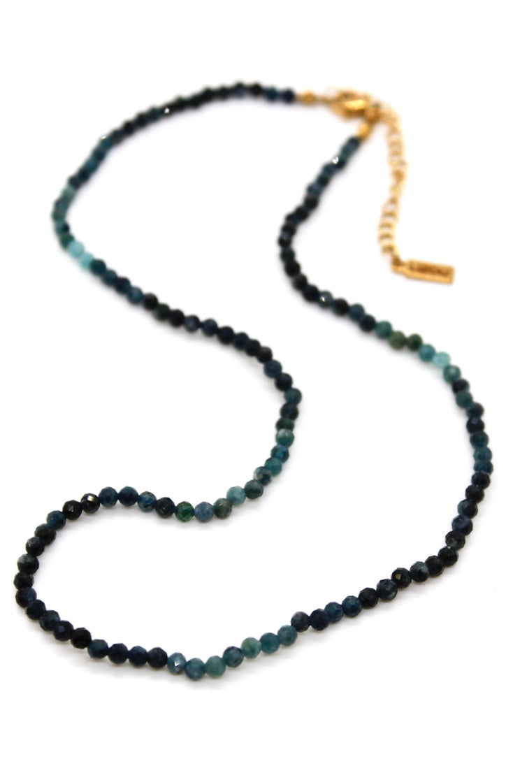Short Gradient Tourmaline Simple Stone Necklace - N9-200GT