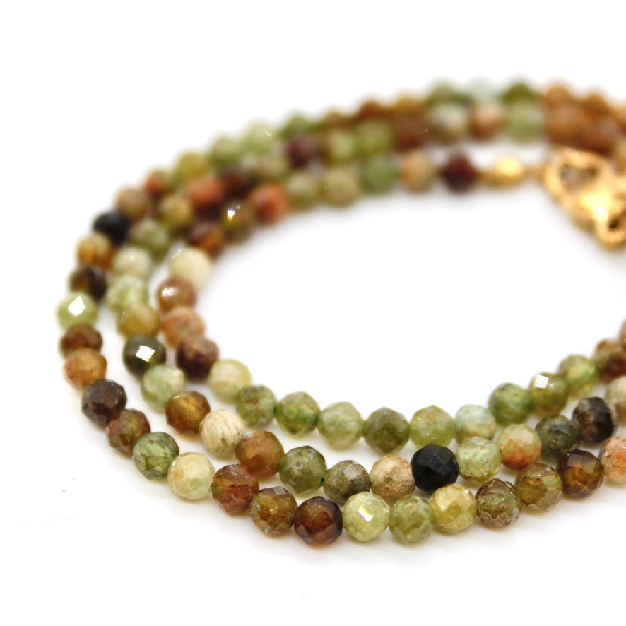 Short Green Stone Necklace - N9-200GG