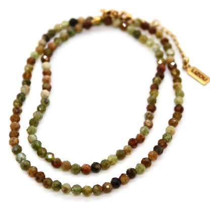 Short Green Stone Necklace - N9-200GG