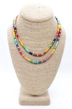 Load image into Gallery viewer, Multi Color Stone and Short Beaded Necklace
