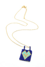 Load image into Gallery viewer, Miyuki Seed Bead Heart Pendant Necklace -Seeds Collection-
