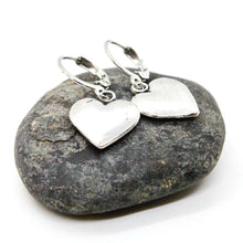 Load image into Gallery viewer, Silver Heart Small Earrings
